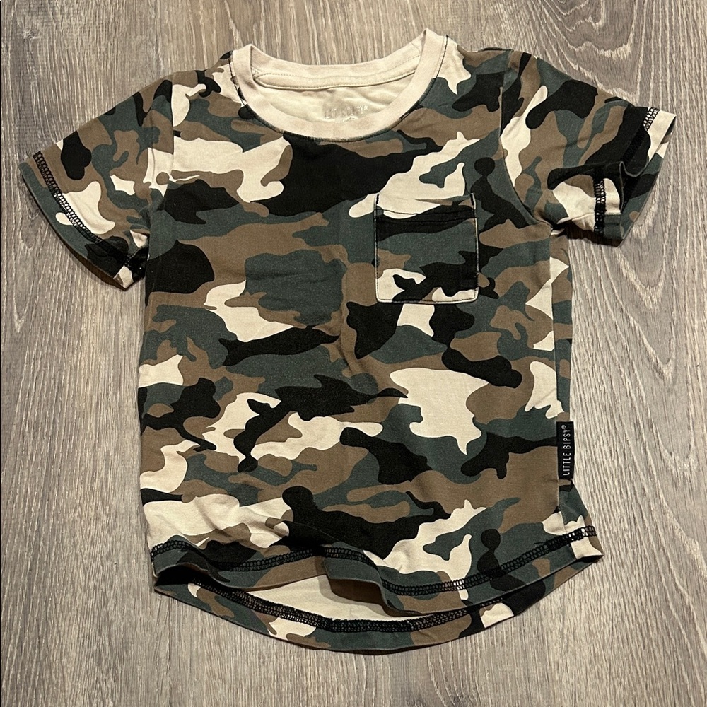 Little Bipsy Camo Short Sleeve Tee